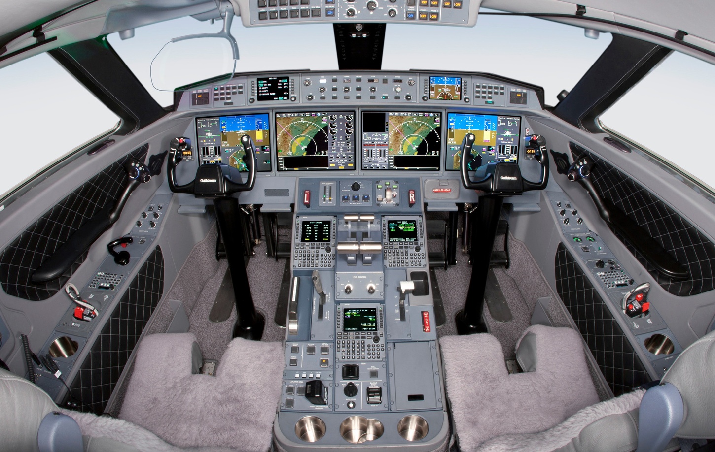 Interior of cockpit