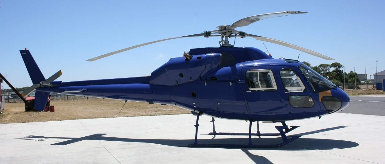 Exterior view of the 1990 Eurocopter AS355-F2 S/N 5464 helicopter on Freestream